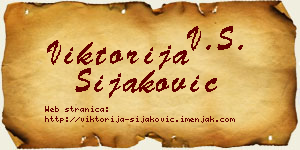 Viktorija Šijaković vizit kartica